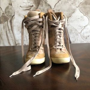 CHLOE wedge sneaker booties